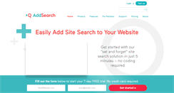 Desktop Screenshot of addsearch.com